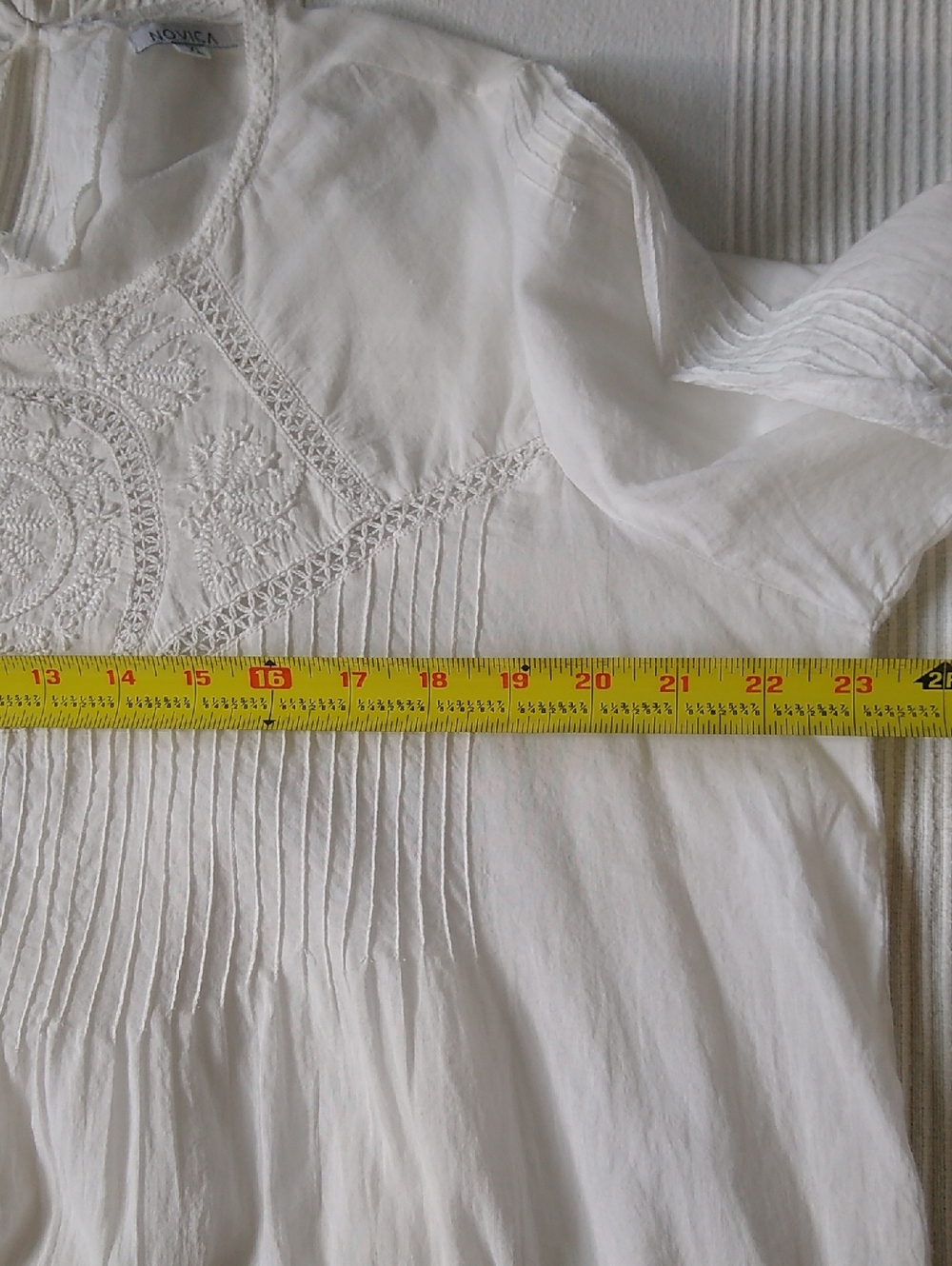 Novica XL delicate India cotton tunic blouse - Picture 16 of 16